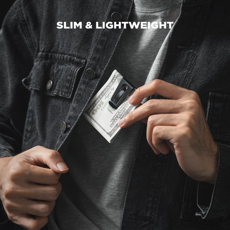 VULKIT Money Clip Stainless Steel Cash Holder EDC Accessories Men's Money Clips - Image 4